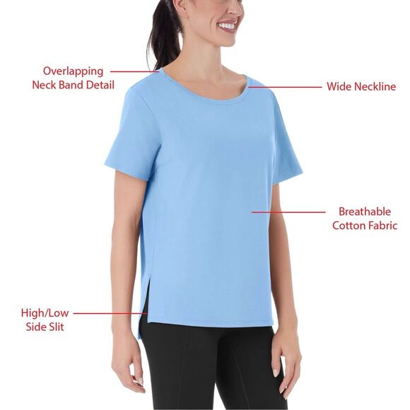 Member's Mark Women's Active T-Shirt Size Large Blue NWT - Picture 5 of 9